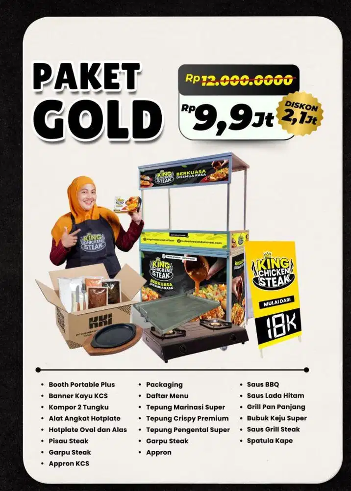 JUAL PAKET FRANCHISE KING CHICKEN STEAK