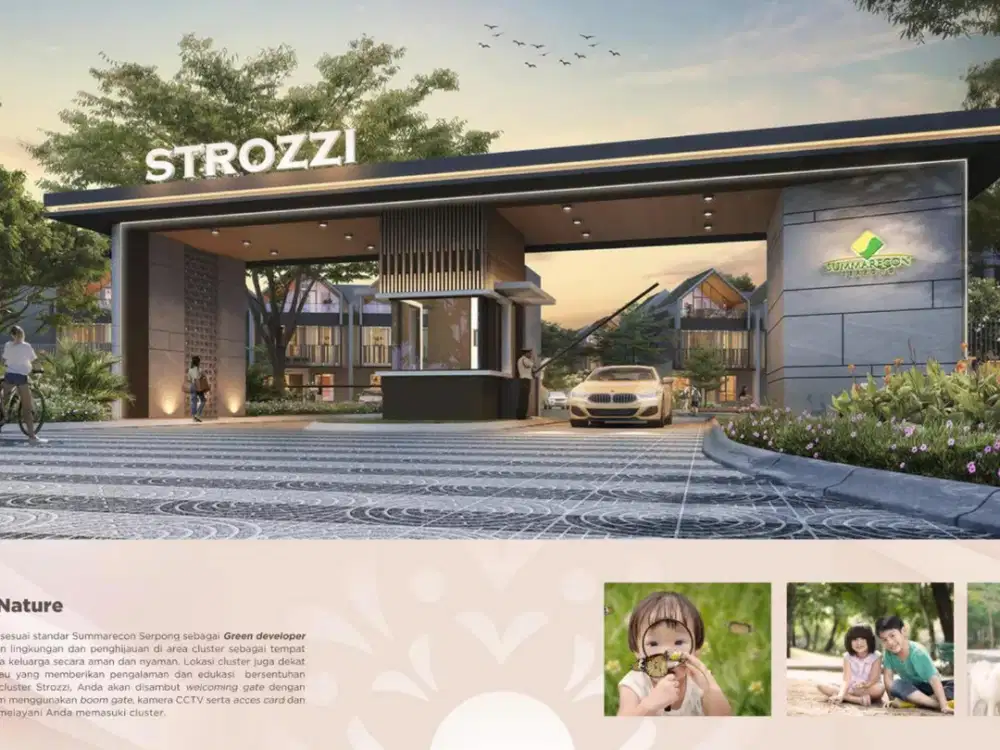 Rumah Dengan Attic Room Nyaman & Strategis -Strozzi Summarecon Serpong