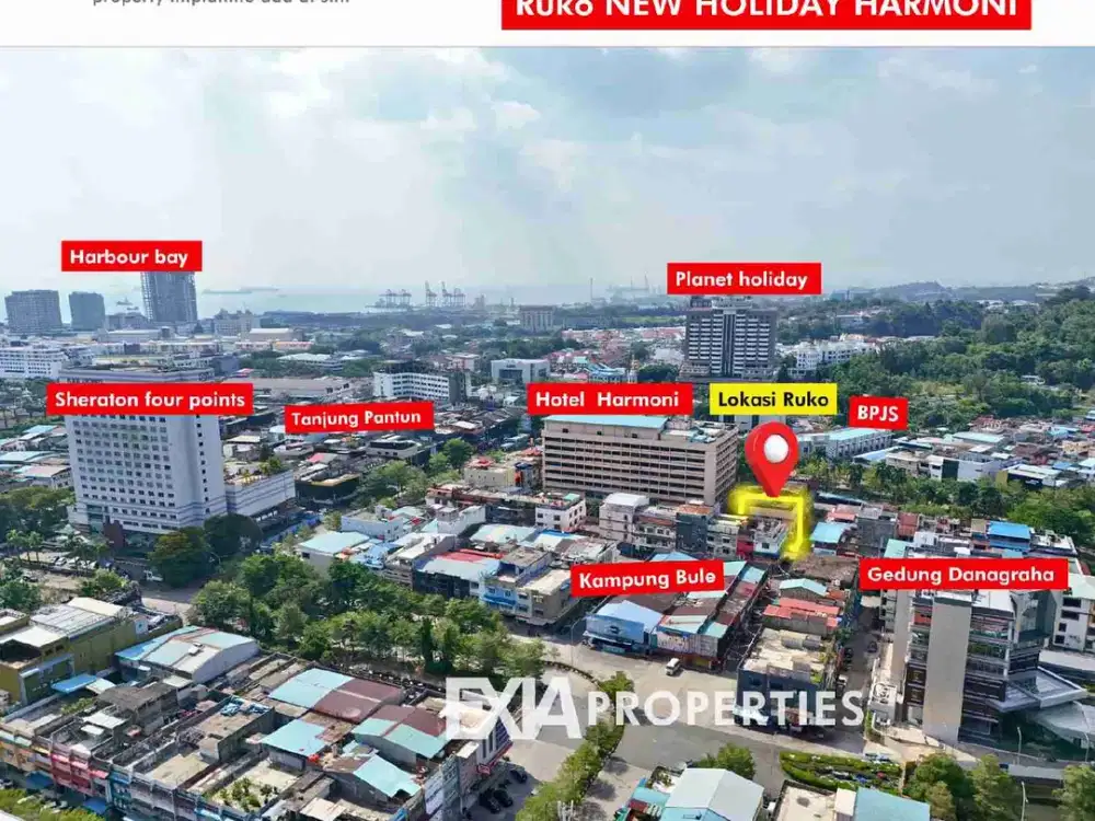 dijual 2 unit ruko 3,5 lantai hook kampung bule Nagoya harga nego sampai jadi