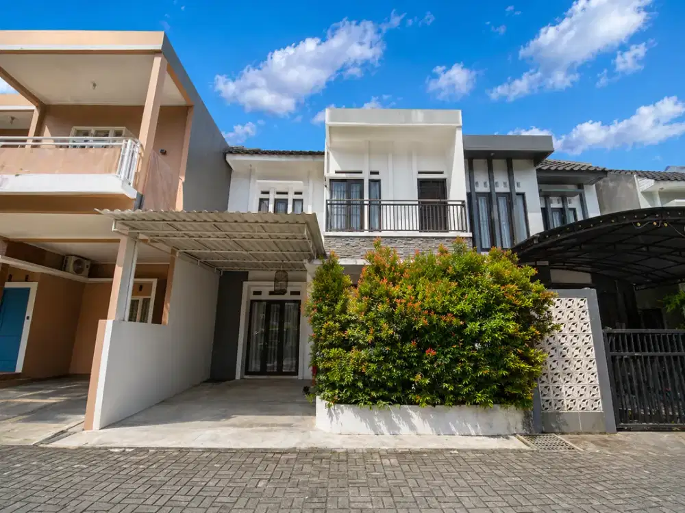 Rumah Modern Semi Furnished Dalam Cluster di Andara One Gate System Dekat Tol