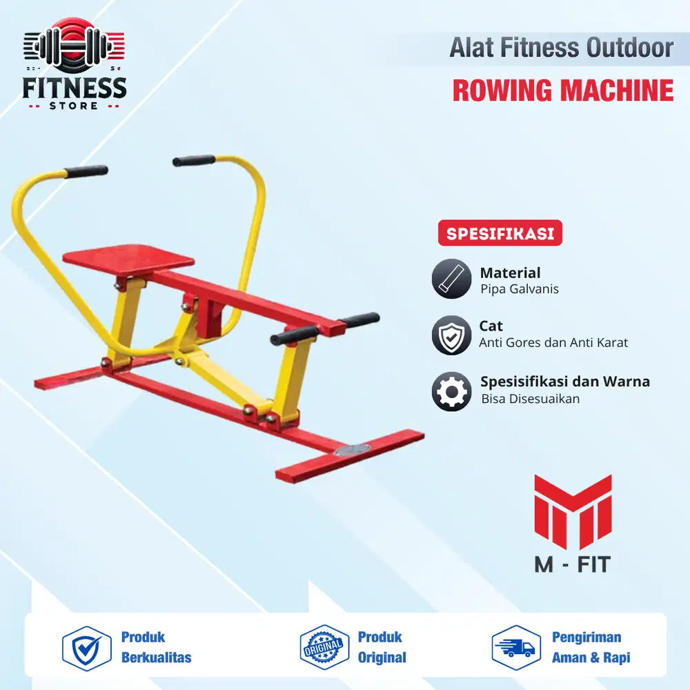 Alat Fitness Outdoor Rowing Machine M-FIT - Alat Olahraga Taman