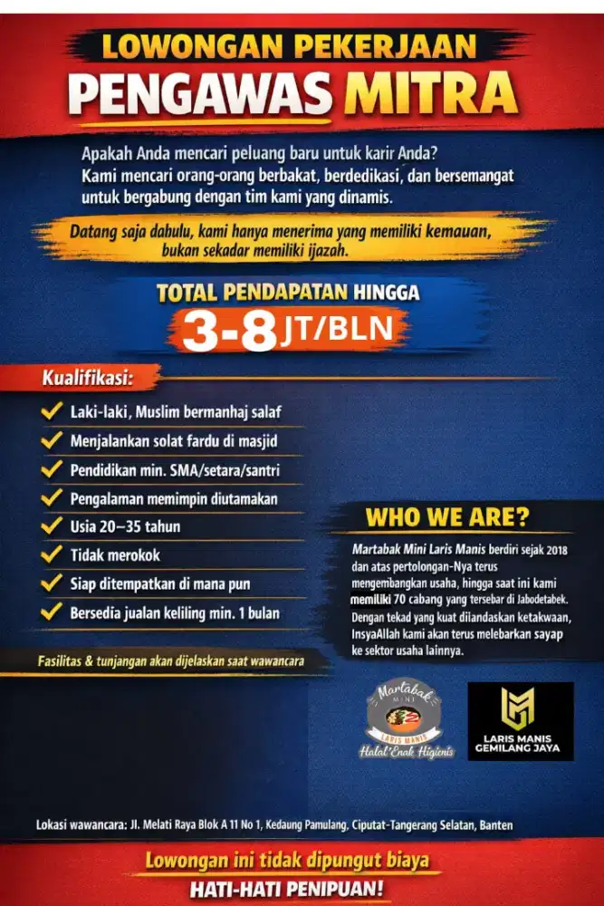 LOWONGAN PIMPINAN MITRA