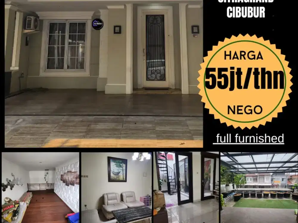 DISEWAKAN RUMAH DI CITRA GRAND CIBUBUR