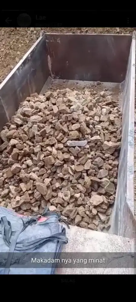 Pasir pasang batu belah sirdam limestone abu batu makadam split