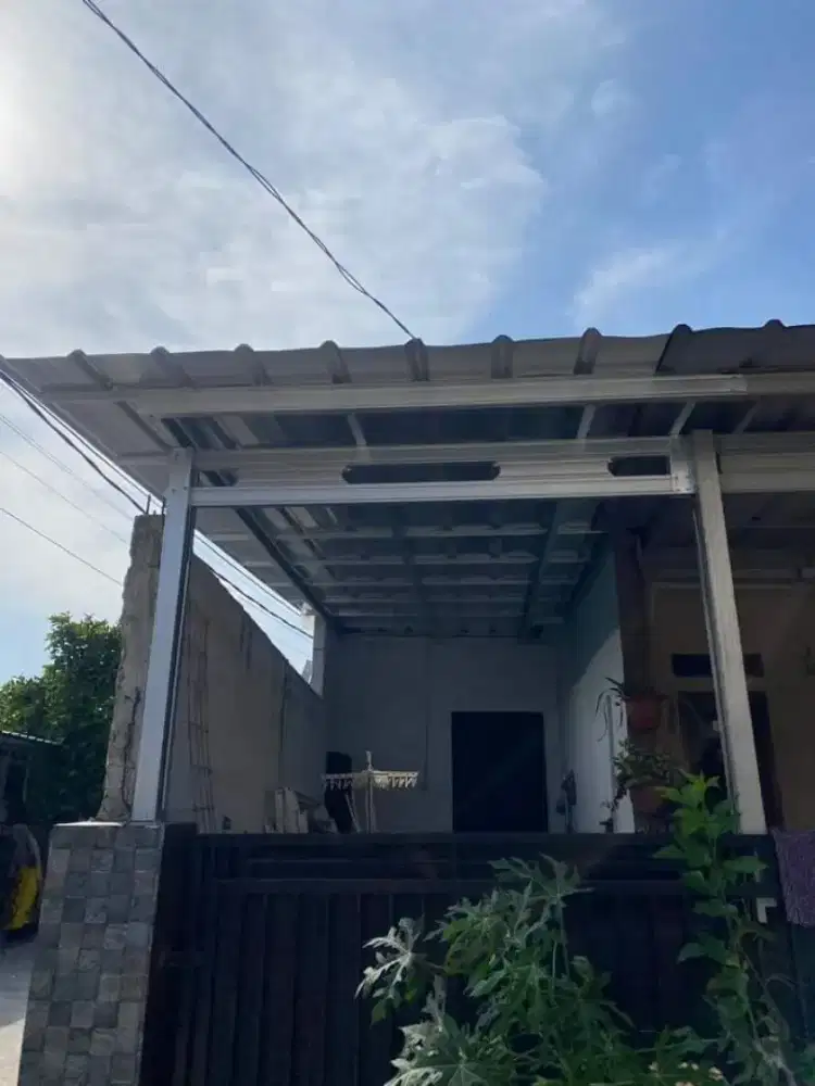 Kanopi Baja Ringan Spandek Polos