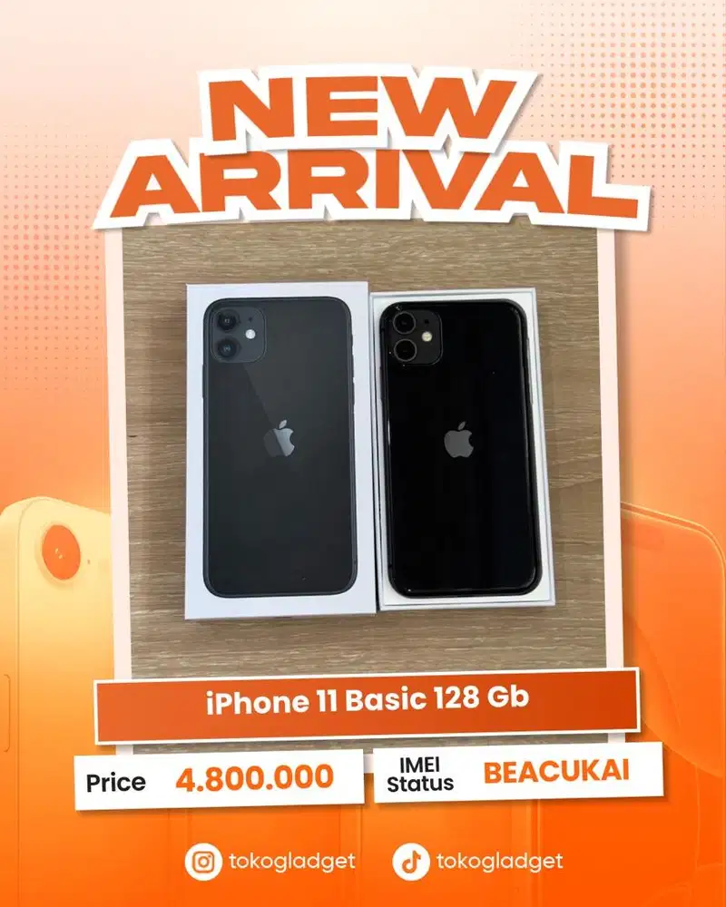 iPhone 11 Basic 128 Gb ex BEACUKAI RESMI