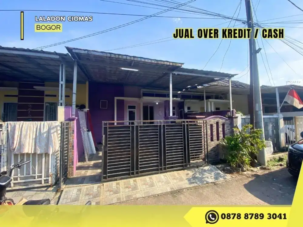 Rumah Take Over sisa 8 Thn Lg 79JT di Mulia Residence 2 Ciomas bs CASH