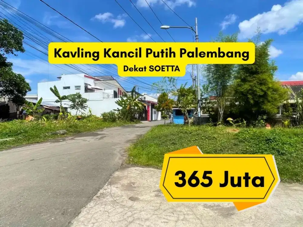 Kavling Kancil Putih Palembang SHM dekat SOETTA