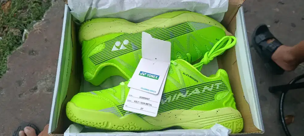 Sepatu Badminton Bulutangkis Yonex Dominant 42 Hijau BNIB