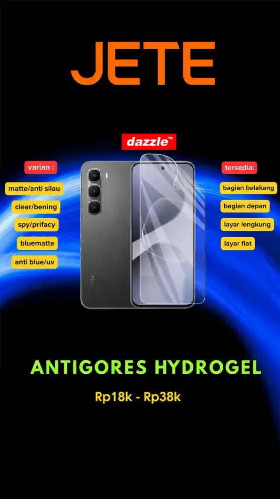 Jete ScreenProtector Hydrogel