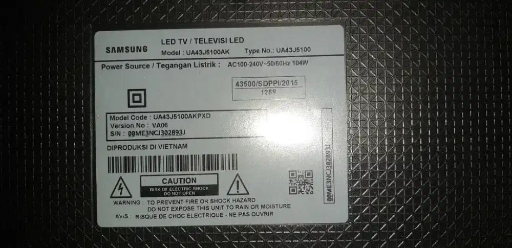 Jual tv samsung apa adanya sesuai deskripsi