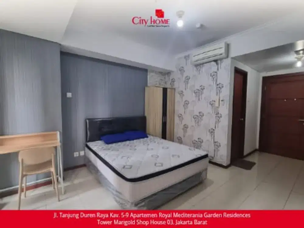 Disewakan - Studio Furnished Royal Mediterania Garden Apt at Podomoro City