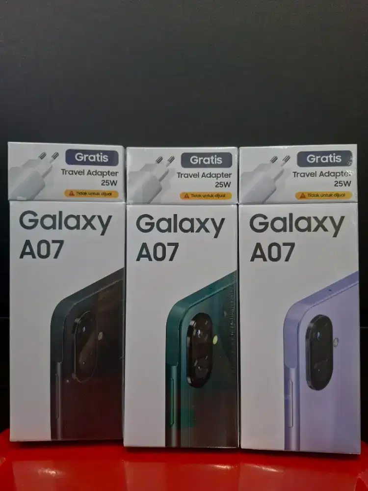 Samsung A07 ram 4/64 new charger 25watt