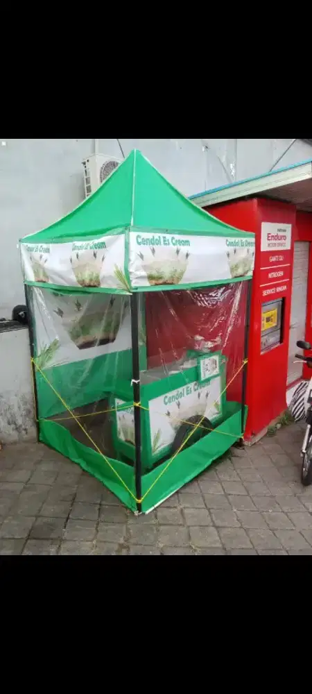 Tenda lipat bekas