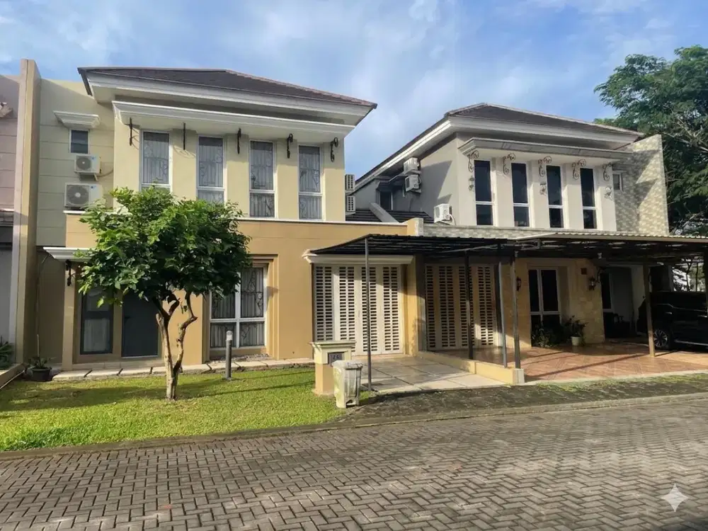 disewakan rumah cantik design modern siap huni dalam cluster foresta bsd