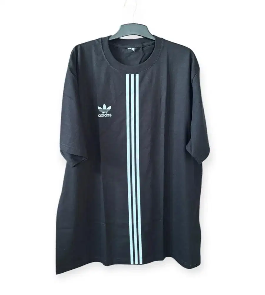 Kaos tshirt oversize preloved bal build up hitam lost tag