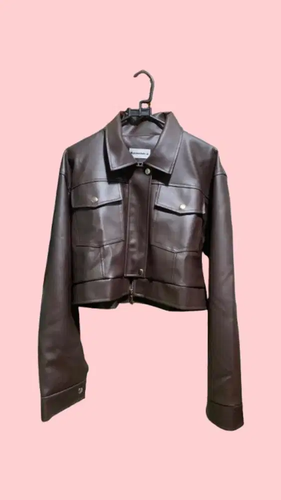 Leather Jacket Crop