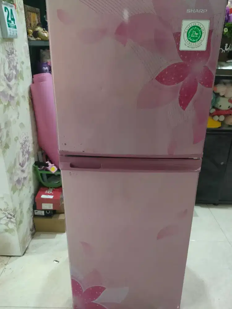 Kulkas 2 pintu sharp siap pakai