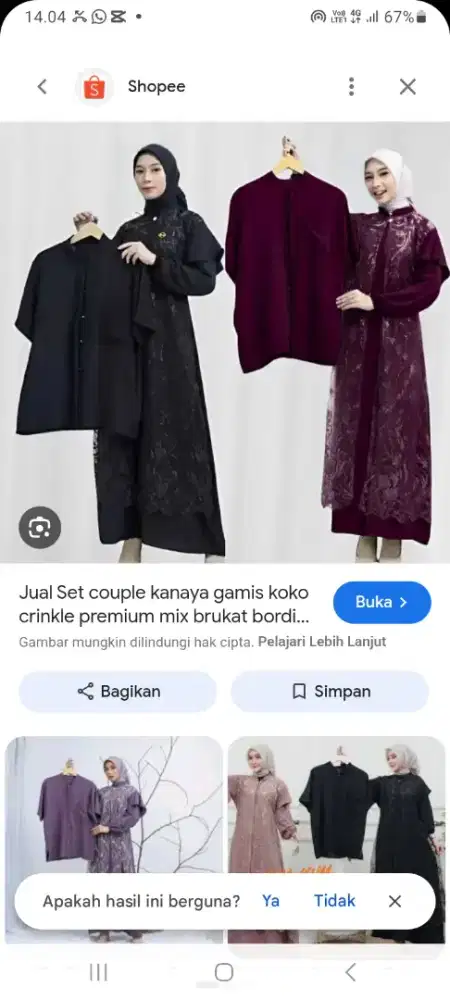 preloved gamis 1x pakai
