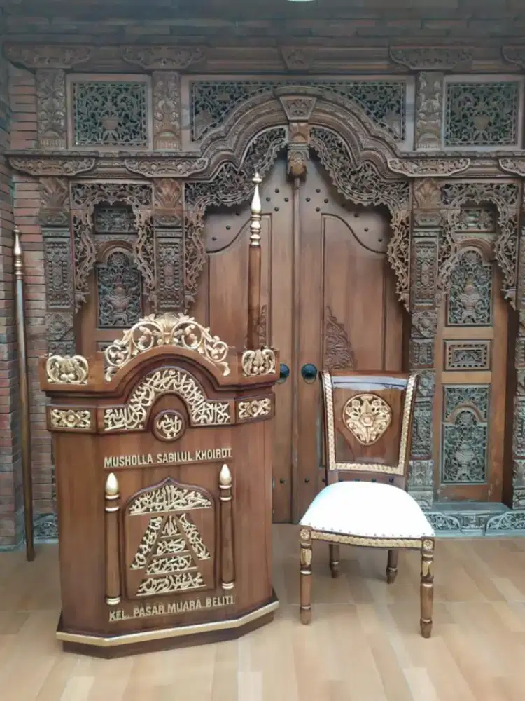 Mimbar podium masjid mimbar kursi
