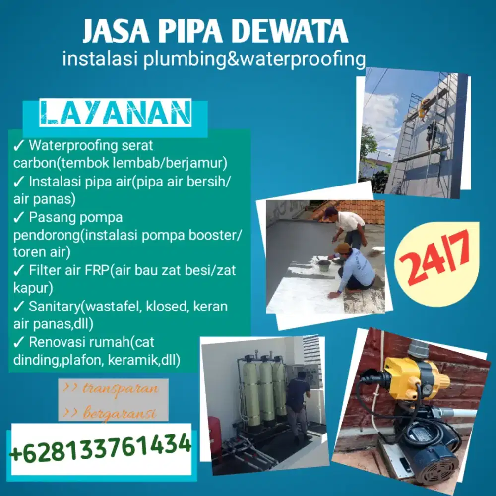 Jasa instalasi plumbing & waterproofing