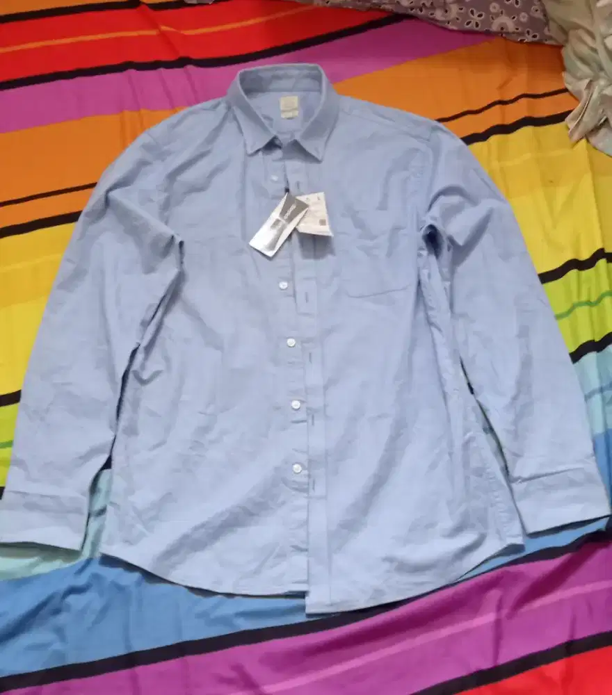 Original Giordano Stretch Oxford Shirts Size L