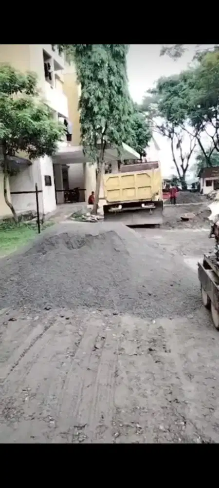 Pasir urug Basecourse limestone batu belah kali pasir pasang