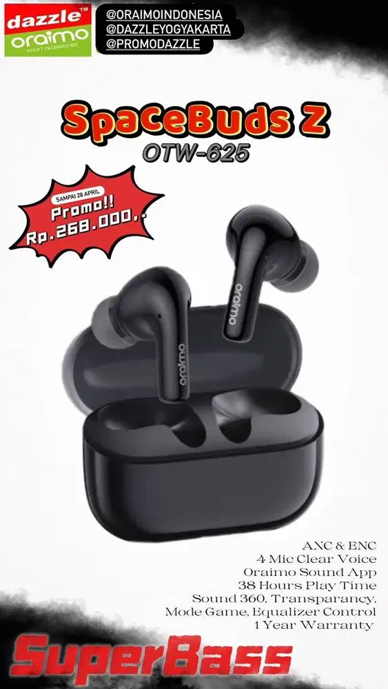 TWS Oraimo SpaceBuds Z OTW-625