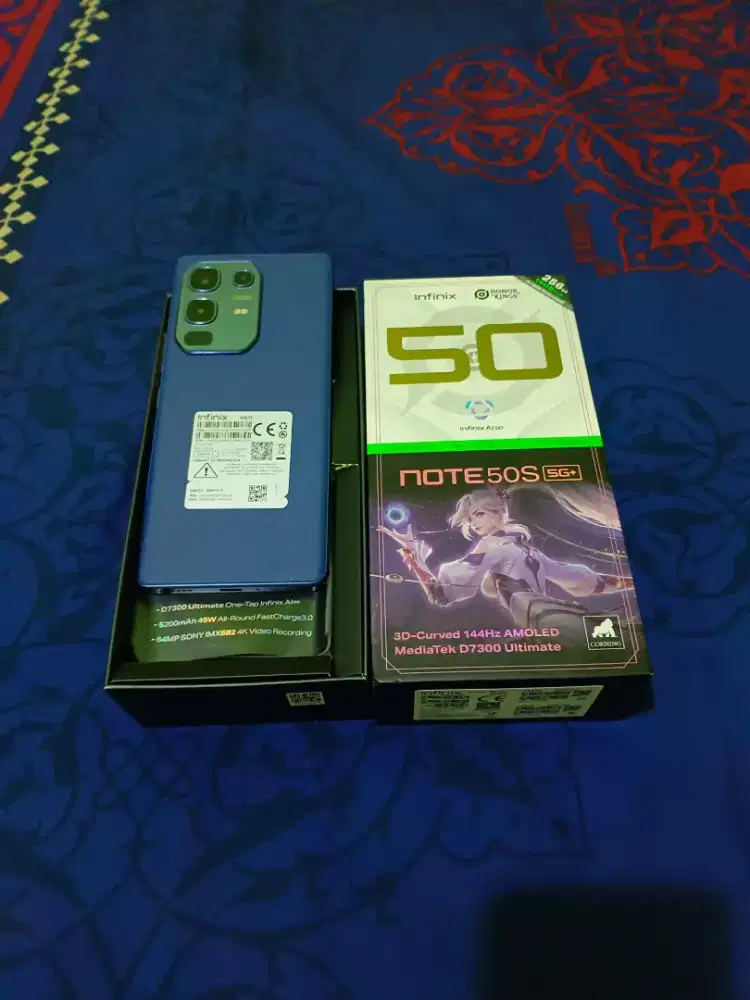 Infinix Note 50S 5G+ RAM 8+8/256GB Fullset Mulus No Minus