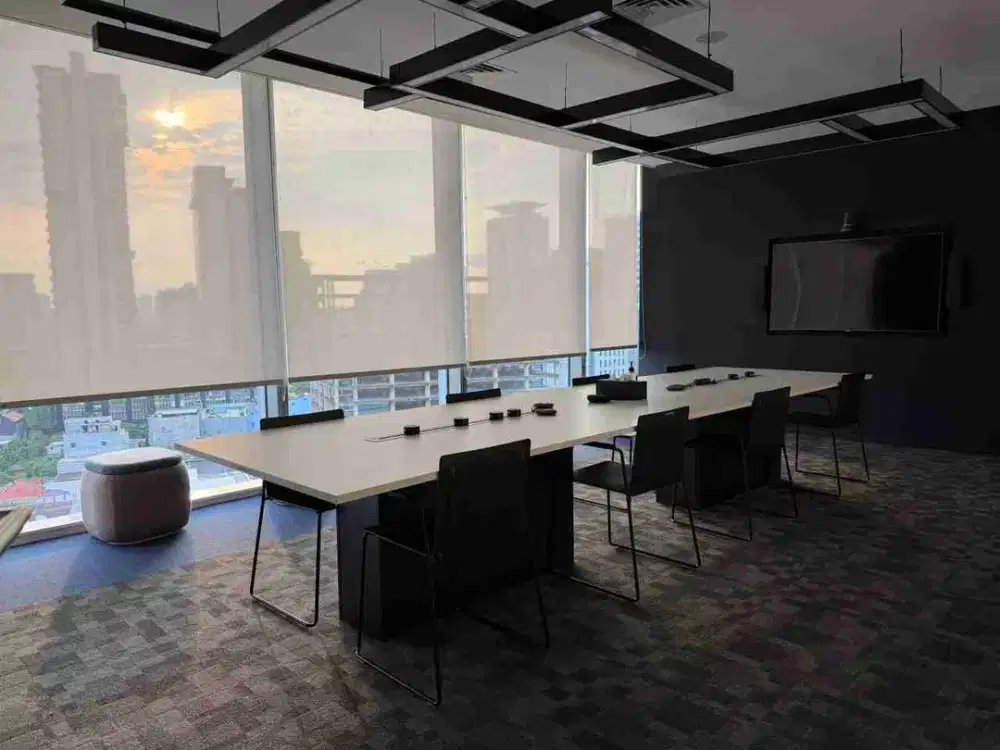 sewa kantor full furnish kebon sirih jakarta pusat