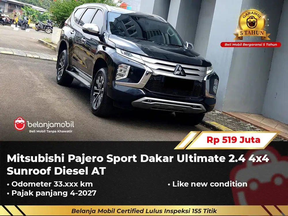 [4X4] Mitsubishi Pajero Sport Dakar Ultimate 2.4 AWD Diesel 2023/2024
