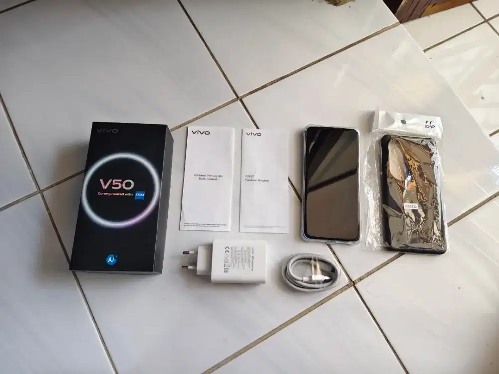 Preloved VIVO V50, 12/256, Fullset, Mulus, Garansi Resmi April '27