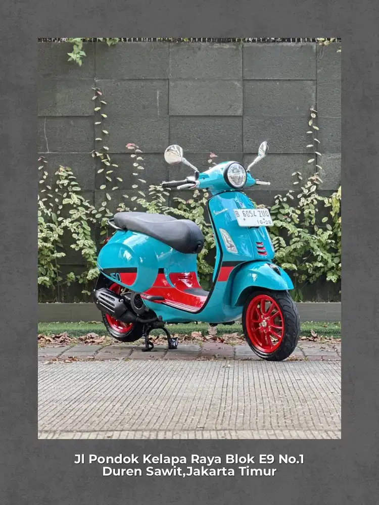 PIAGGIO VESPA PRIMAVERA VIBES 150 IGET ABS Tahun 2023 WARNA BLUE ON RE