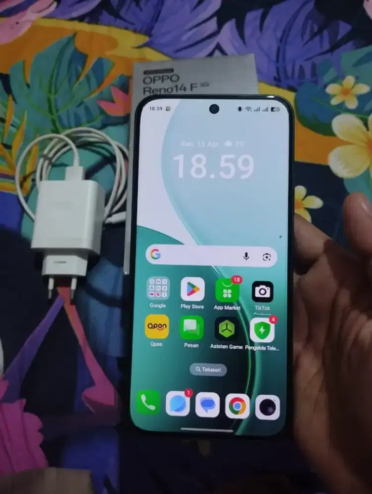 Oppo reno f 14 5g 8/256 fullset like new