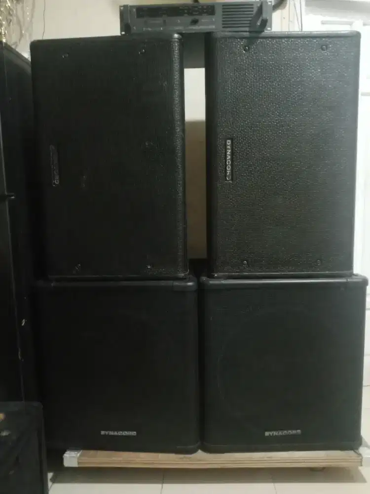 speaker pasif dan power dynacord 15inc triway dan sub 18inc