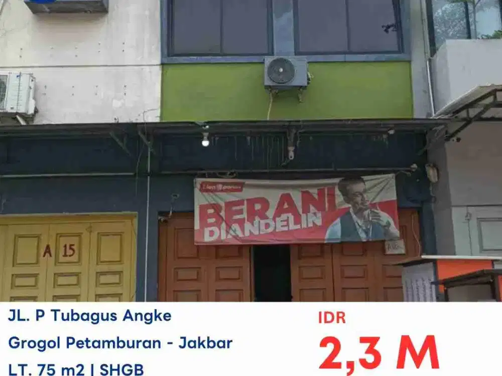 LELANG RUKO DI KOMPLEKS RUKO NIAGA SQUARE GROGOL JAKARTA BARAT