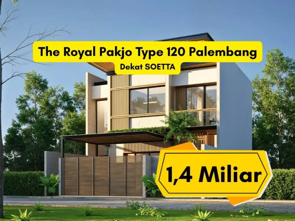 Rumah Mewah di Pakjo Palembang Luas 120 m2 SHM