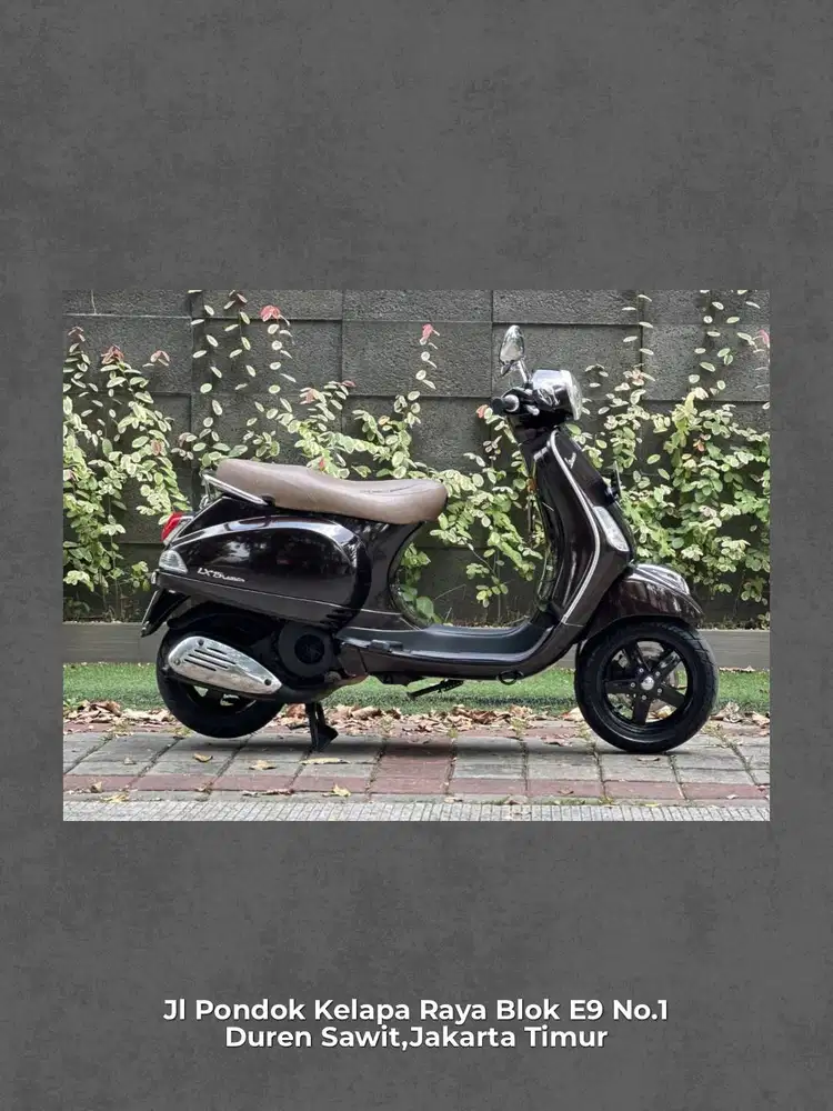 PIAGGIO VESPA LX150 3V IE Tahun 2013 WARNA COCO PERFECT CONDITION