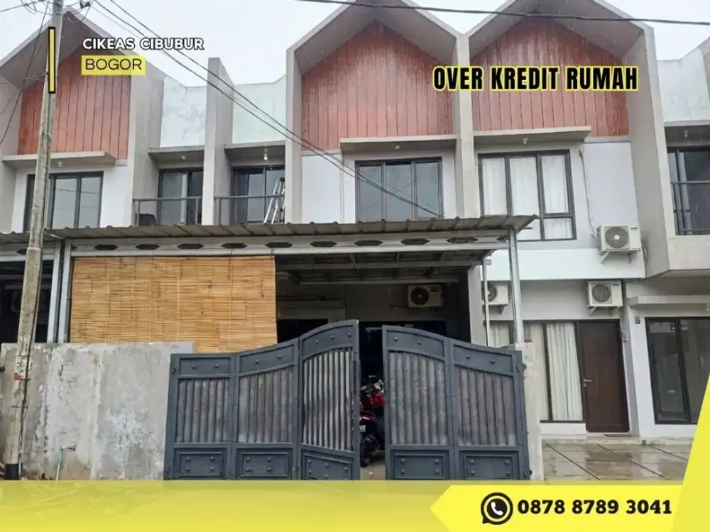 Jual Rumah Take Over 2Lantai Strategis 89JT di Cikeas Cibubur
