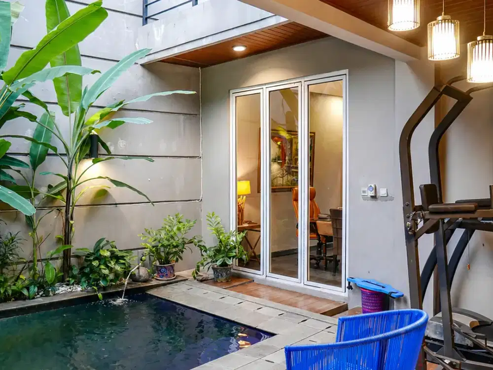 Rumah Tropical 400m2 4KT Semi Furnish Siap Huni di Cempaka Putih Jakpus