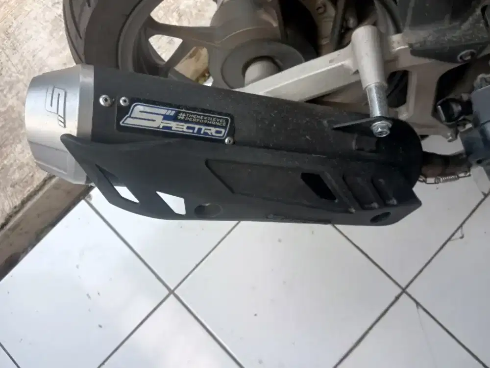 knalpot standar Racing Spectro Full saringan inlet 35 Vario 160