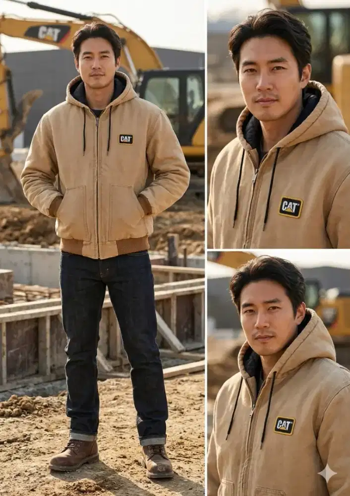 CATERPILLAR ACTIVE JACKET DUCK CANVAS VINTAGE 90s