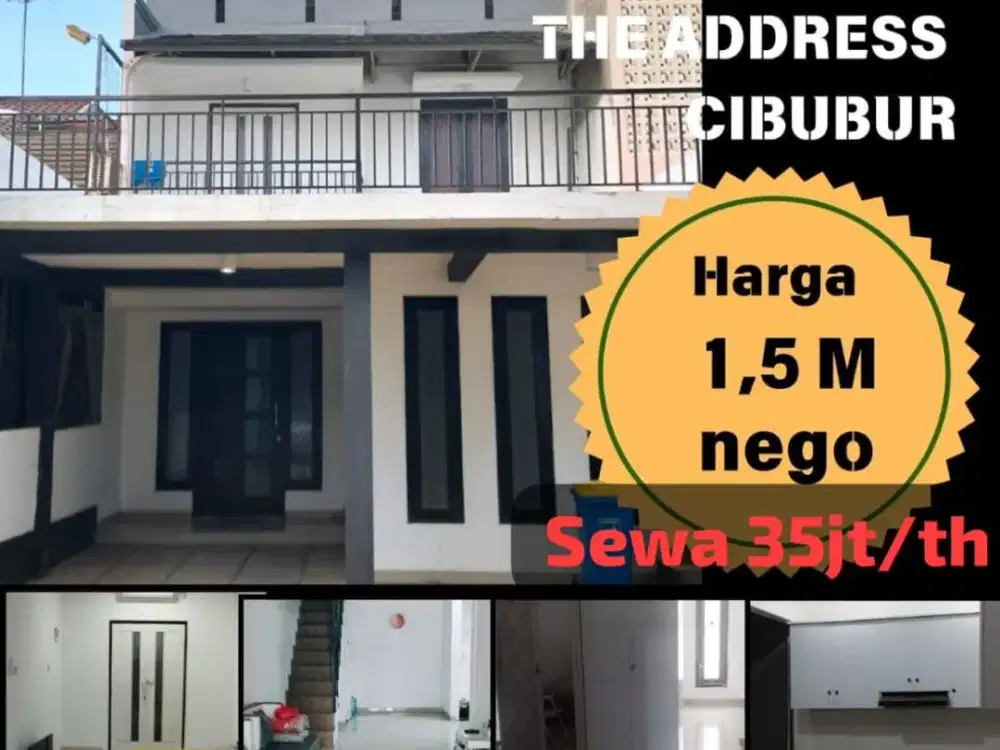 DIJUAL RUMAH SIAP HUNI DI THE ADDRESS CIBUBUR