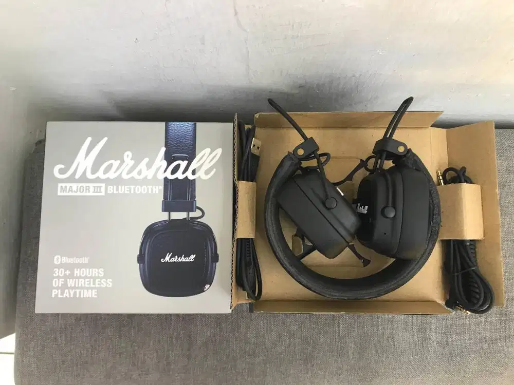 Marshall Major 3 III - Bluetooth - support cable - Original - BNOB