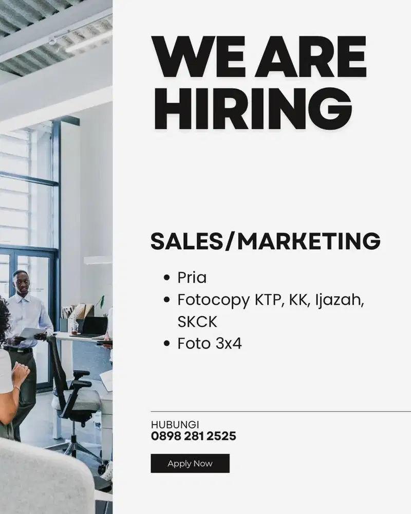 DIBUTUHKAN SEGERA SALES MARKETING PLASTIK