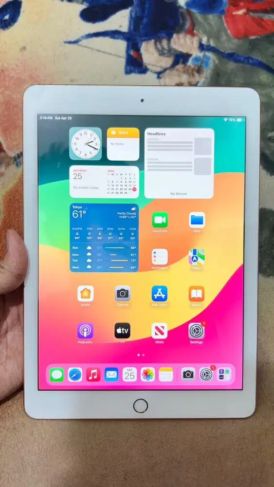 ipad 6 32gb wifi only gold