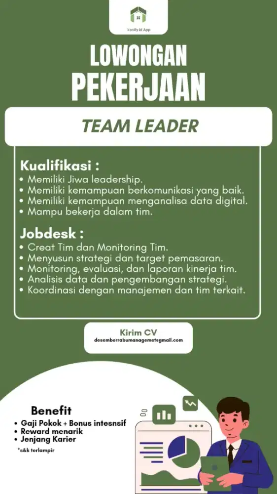 Lowongan pekerjaan Team Leader