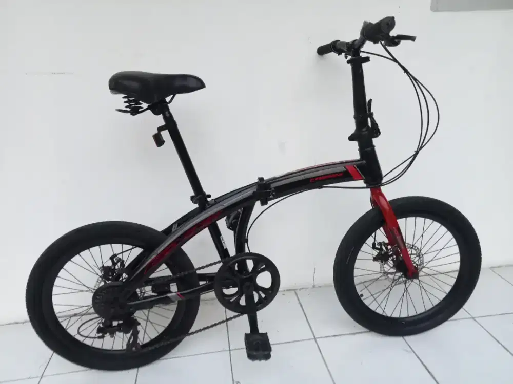 Sepeda lipat 20 Cakram Cassini cx6 gagah ban besar