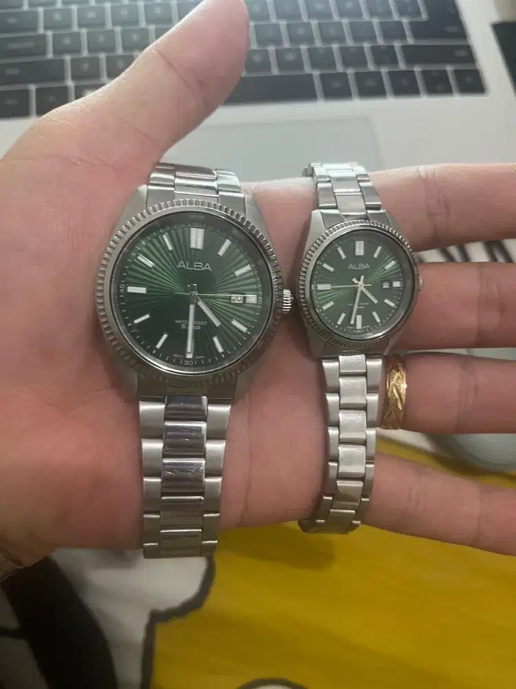 Jam tangan alba couple As9s67