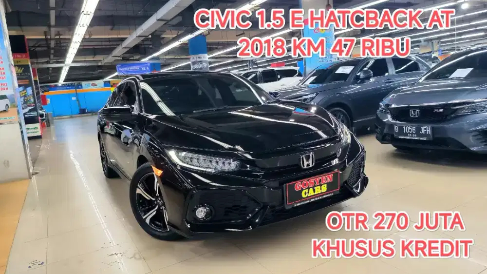 KM 47 ribu HONDA CIVIC 1.5 E HATCBACK HB TURBO AT 2018 ISTIMEWA
